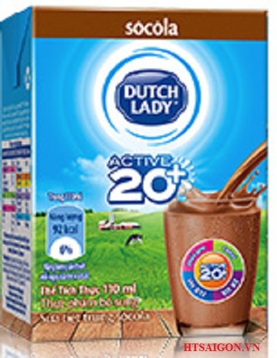Sữa tiệt trùng Hà Lan Active 20+ 110ml socola