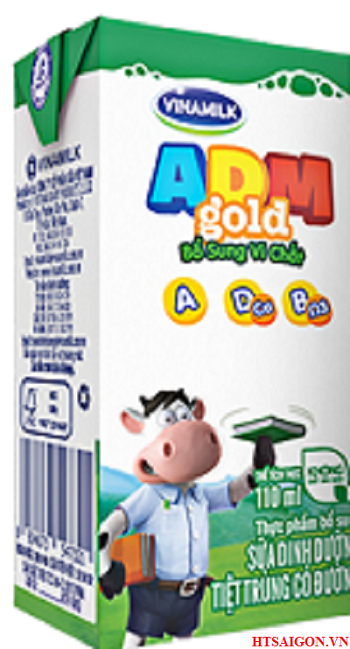 Sữa tiệt trùng Vinamilk ADM Gold 110ml có đường